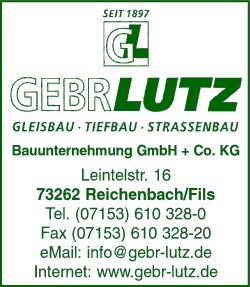Gebr. Lutz, Bauunternehmung, Gleisbau, Tiefbau, Straenbau, Flssigboden, Bodenstabilisierung