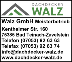 Walz GmbH, Calw, Bad Teinach-Zavelstein, Dachdeckerei, Steildach, Flachdach, Holzbau