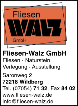 Fliesen Walz GmbH, Wildberg, Fliesen, Fliesenverlegung, Natursteine, Natursteinarbeiten
