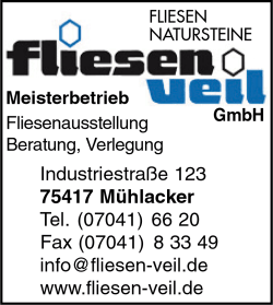 Fliesen Veil, Wandfliesen, Bodenfliesen, Moasaik, Natursteine, Terrasse, XXL-Fliesen, Fliesenausstellung, Beratung, Fliesenverlegung, Mühlacker Fliesen Veil, Wandfliesen, Bodenfliesen, Moasaik, Natursteine, Terrasse, XXL-Fliesen, Fliesenausstellung, Beratung, Fliesenverlegung, Mühlacker