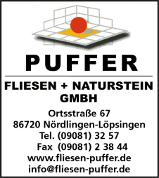 Puffer, Fliesen, Natursteine, Nrdlingen, Lpsingen