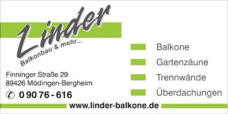 Linder Balkonbau, Balkone, Gartenzune, Trennwnde, berdachungen, Mdingen, Bergheim