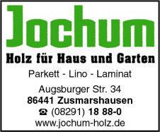 Jochum Holz fr Haus und Garten, Zusmarshausen, Parkett, Laminat, Lino, Holzhandel, Sgewerk