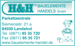 H & H, Bauelemente, Parkett, Landshut