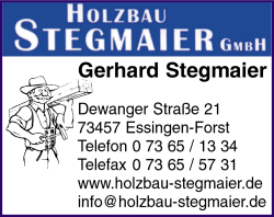 Holzbau Stegmaier, Zimmerei, Dachsanierung, Holzhaus/Stnderbau, Dachausbau, Essingen