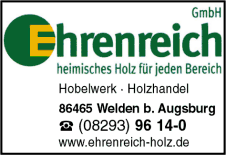 Ehrenreich GmbH, Welden, Augsburg, Holzhandel, Hobelwerk