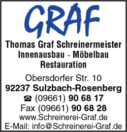 Thomas Graf, Sulzbach-Rosenberg, Schreinerei, Innenausbau, Möbelbau, Restauration