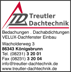 Treutler Dachtechnik, Königsbrunn, Bedachungen, Dachabdichtungen, VELUX-Dachfenster Einbau, Dachdeckereien Treutler Dachtechnik, Königsbrunn, Bedachungen, Dachabdichtungen, VELUX-Dachfenster Einbau, Dachdeckereien