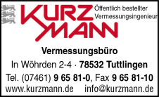 Gerd Kurzmann, Tuttlingen, Vermessungsbüros Gerd Kurzmann, Tuttlingen, Vermessungsbüros