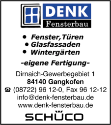 Fenster, Tren, Glasfassaden, Wintergrten, Denk Fensterbau, Gangkofen, SCHCO