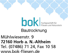 Bok Bautrocknung, Fliesen, Natursteine, Horb Bok Bautrocknung, Fliesen, Natursteine, Horb