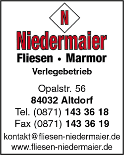 Niedermaier, Landshut, Fliesen, Marmor, Fliesenverlegung, Natursteinarbeiten