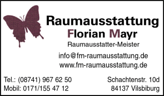 Raumausstattung Florian Mayr, Raumausstatter-Meister, Bodenbelge, Gardinen, Vilsbiburg