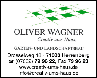 Oliver Wagner, Garten- und Landschaftsbau, Natursteinarbeiten, Pflasterarbeiten, Pflanzarbeiten