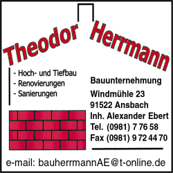 Theodor Herrmann, Hochbau, Tiefbau, Renovierungen, Sanierungen, Ansbach