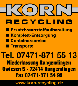 Korn, Ersatzbrennstoffaufbereitung, Komplett-Entsorgung, Containerservice, Transporte, Containerdienst, Entsorgung, Recycling,
Albstadt, Engstingen, Rangendingen, Gammertingen, Riederich Korn, Ersatzbrennstoffaufbereitung, Komplett-Entsorgung, Containerservice, Transporte, Containerdienst, Entsorgung, Recycling,
Albstadt, Engstingen, Rangendingen, Gammertingen, Riederich