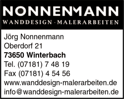 Jörg Nonnenmann, Winterbach, cotec, Wanddesign, Malerarbeiten, Malergeschäft Jörg Nonnenmann, Winterbach, cotec, Wanddesign, Malerarbeiten, Malergeschäft