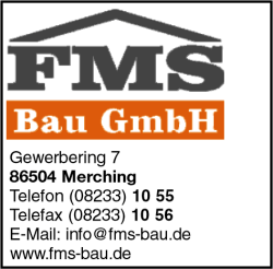 FMS Bau GmbH, Bauunternehmen, Schlüsselfertiges Bauen, Niedrigenergiehäuser, An- und Umbauten, Sanierung und Renovierung, Wärmedämm-Verbundsystem WDVS, Merching