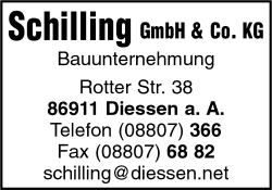 Schilling GmbH & Co., KG, Bauunternehmung, Diessen a. Ammersee