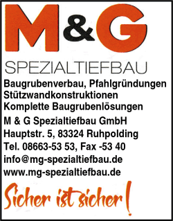 Spezialtiefbau, Baugrubenverbau, Pfahlgründungen, Stützwandkonstruktionen, Komplette Baugrubenlösungen, Ruhpolding Spezialtiefbau, Baugrubenverbau, Pfahlgründungen, Stützwandkonstruktionen, Komplette Baugrubenlösungen, Ruhpolding