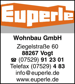 Euperle Wohnbau GmbH, Vogt, Wohnungsbauunternehmen, Effizienzhuser, Umbau, Modernisierung