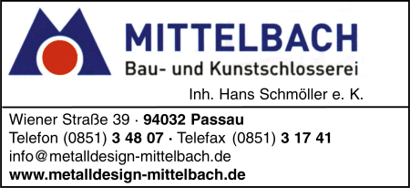 Raimund Mittelbach, Inh. Hans Schmller, Bauschlosserei, Kunstschlosserei, Metallbau, Schlosserei