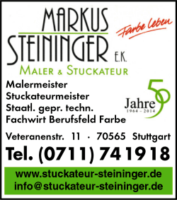 Markus Steininger, Maler, Stuckateur, Bodenbelagsarbeiten, Staatlich geprüfter technischer Fachwirt Berufsfeld Farbe, Stuttgart Markus Steininger, Maler, Stuckateur, Bodenbelagsarbeiten, Staatlich geprüfter technischer Fachwirt Berufsfeld Farbe, Stuttgart