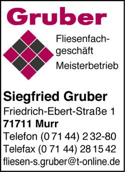 Siegfried Gruber, Murr, Fliesenfachgeschft, Fliesen und Platten, Fliesenverlegung, Meisterbetrieb, Balkonsanierungen, Fliesensanierung, Natursteinverlegung, Fenstersimse, Treppen