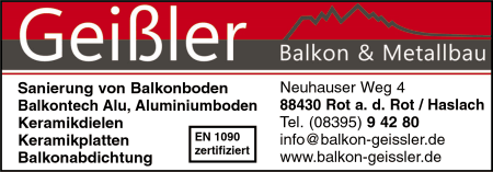 Balkon & Metallbau Geiler, Sanierung von Balkonboden, Beton, Balkontech Alu, Barfudielen, Ceramicdiehlen, Verkleidungen aus Aluminium, Glas, Kunststoff, Bleche, Trespa, Metallbau, Carports, Vordcher, berdachungen, Balkonanbauten, Gelnder und Zune, Balkone, Balkonanbauten, Glas, Aluminiumbalkone, Balkongelnder aus Edelstahl, Stahlgelnder, Aluminium, Glas und Kunststoff